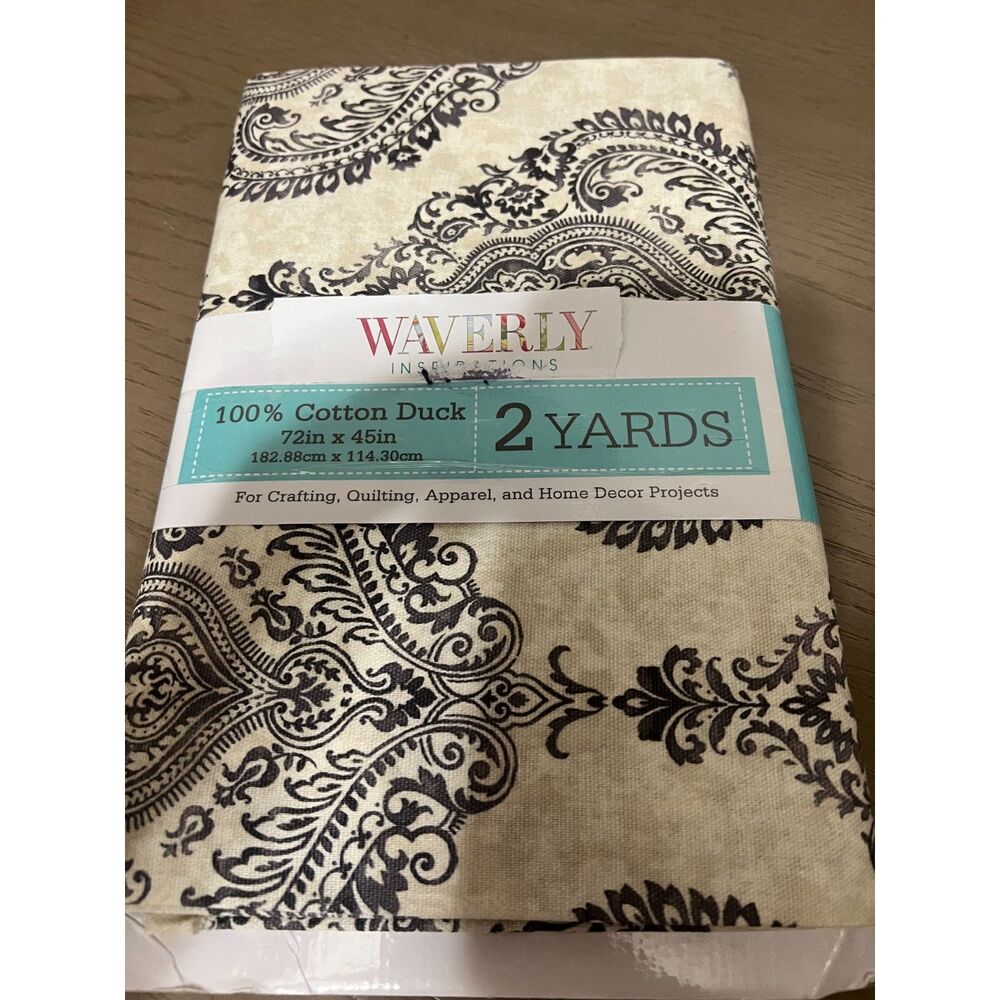 Waverly Fabric 2 Yards 100% Cotton Duck Uncut NEW